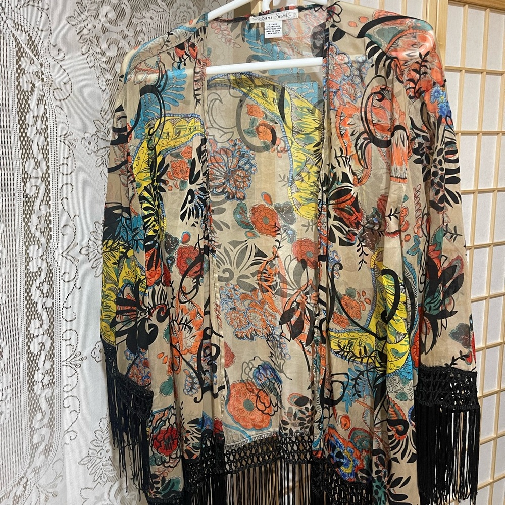 Sans Souci Multicolor Floral Kimono